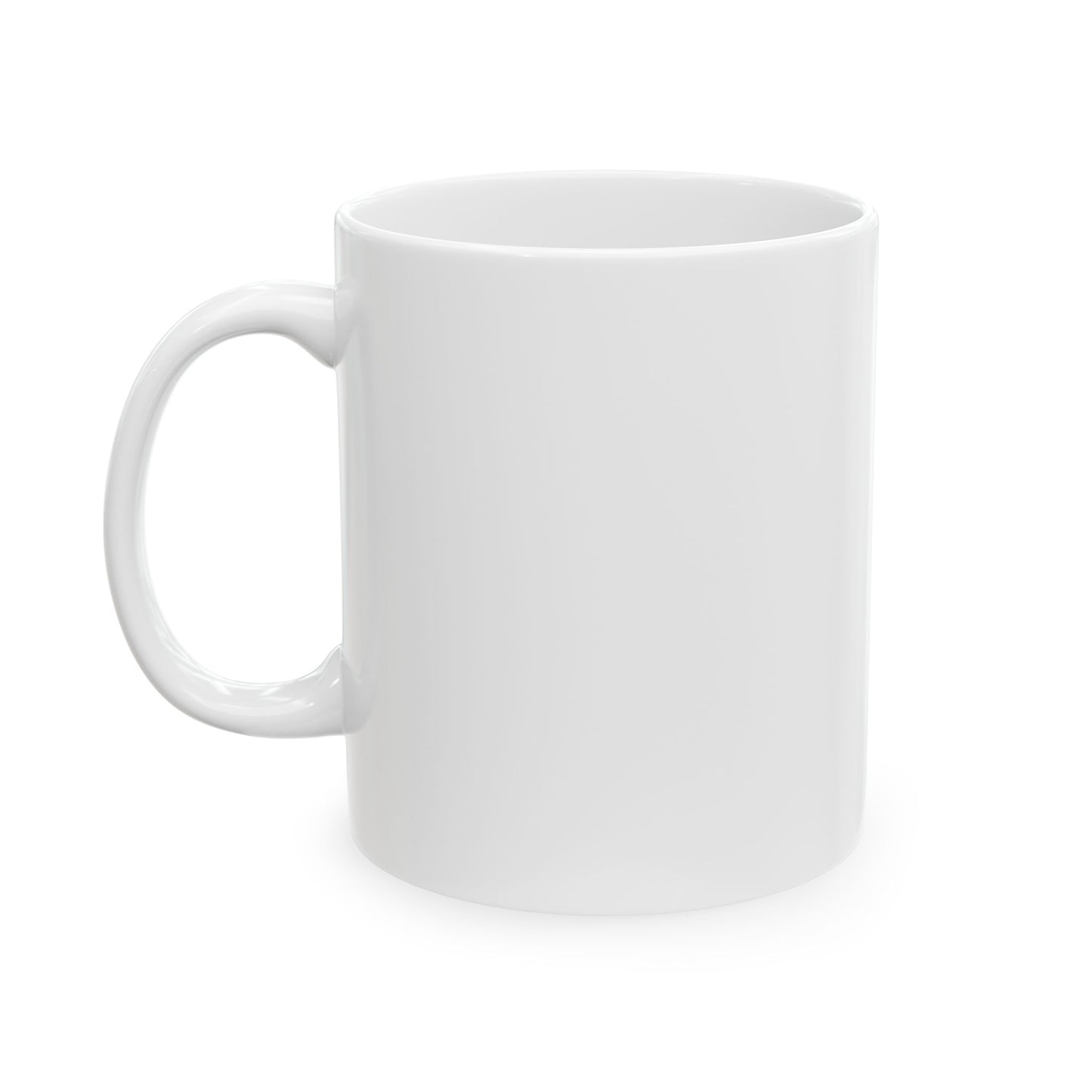 Mug — Retro Checkerboard 'Ma' Green Typography Ceramic Coffee Cup