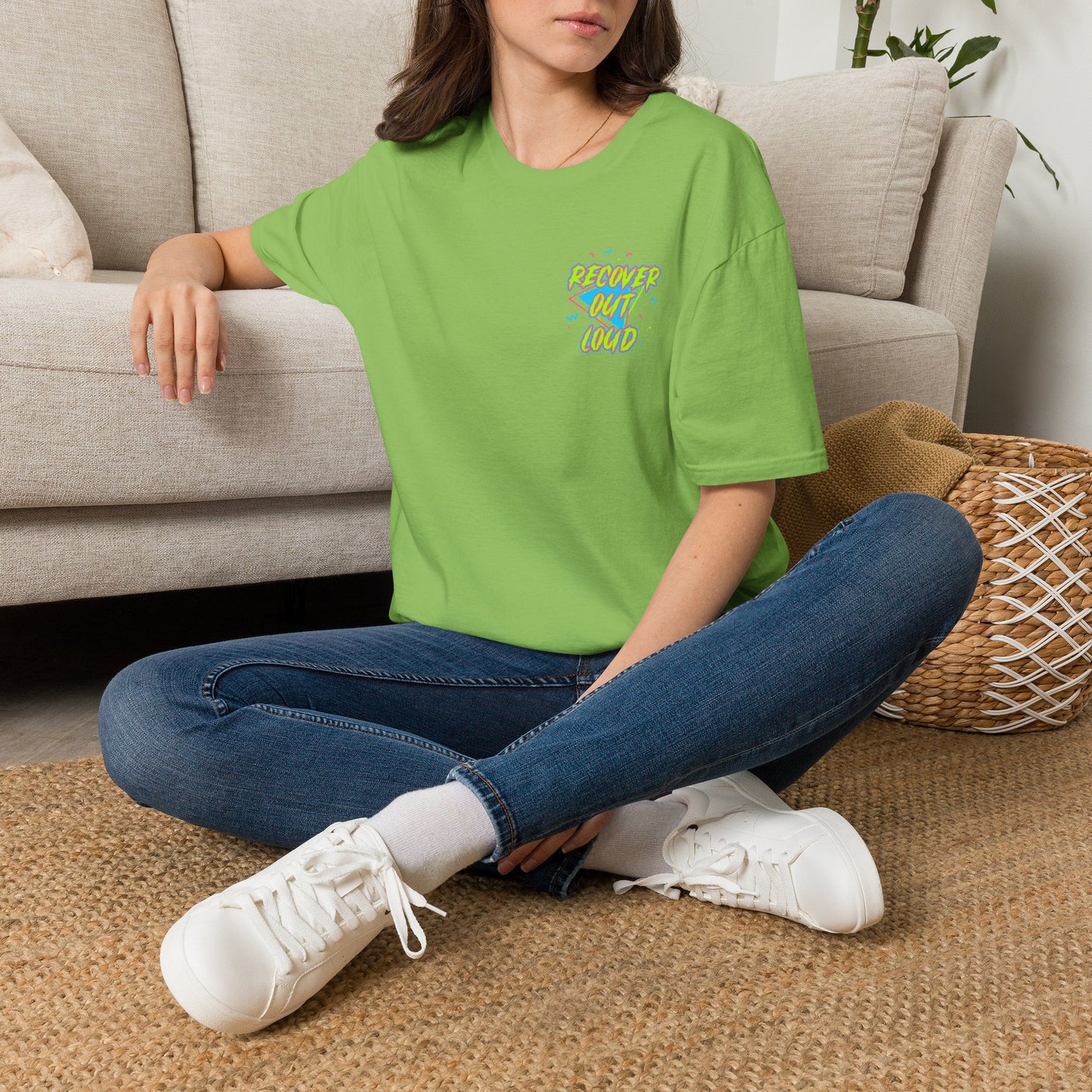 Recover Out Loud T-Shirt — Recovery Support Graphic Tee