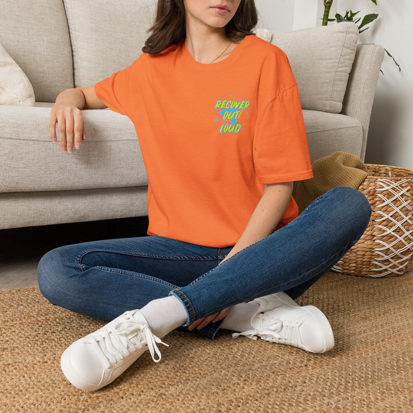 Recover Out Loud T-Shirt — Recovery Support Graphic Tee