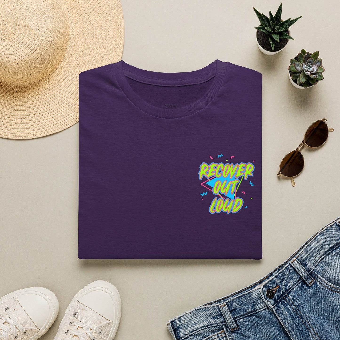 Recover Out Loud T-Shirt — Recovery Support Graphic Tee