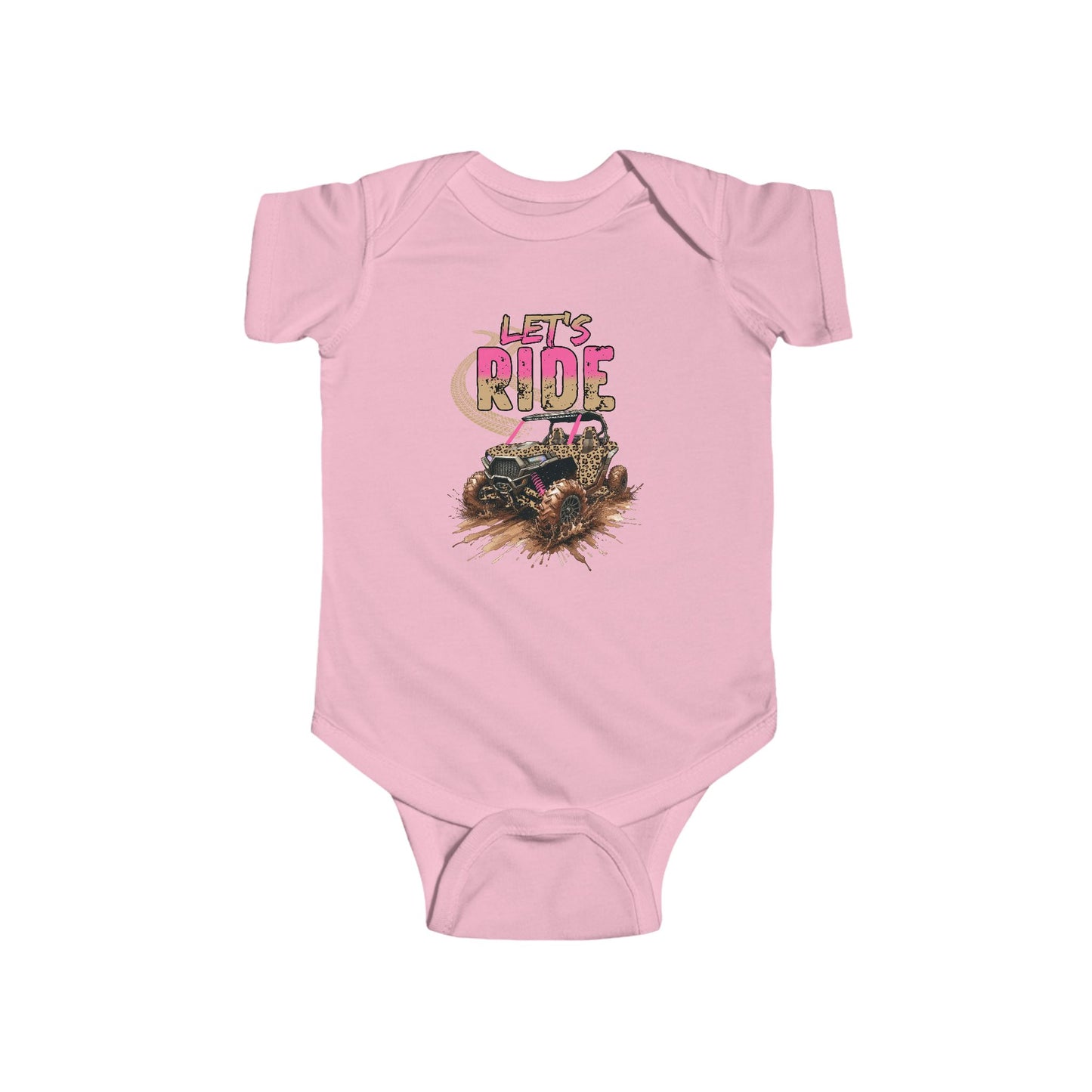 Infant Bodysuit — "Let's Ride" Monster Truck Baby Onesie