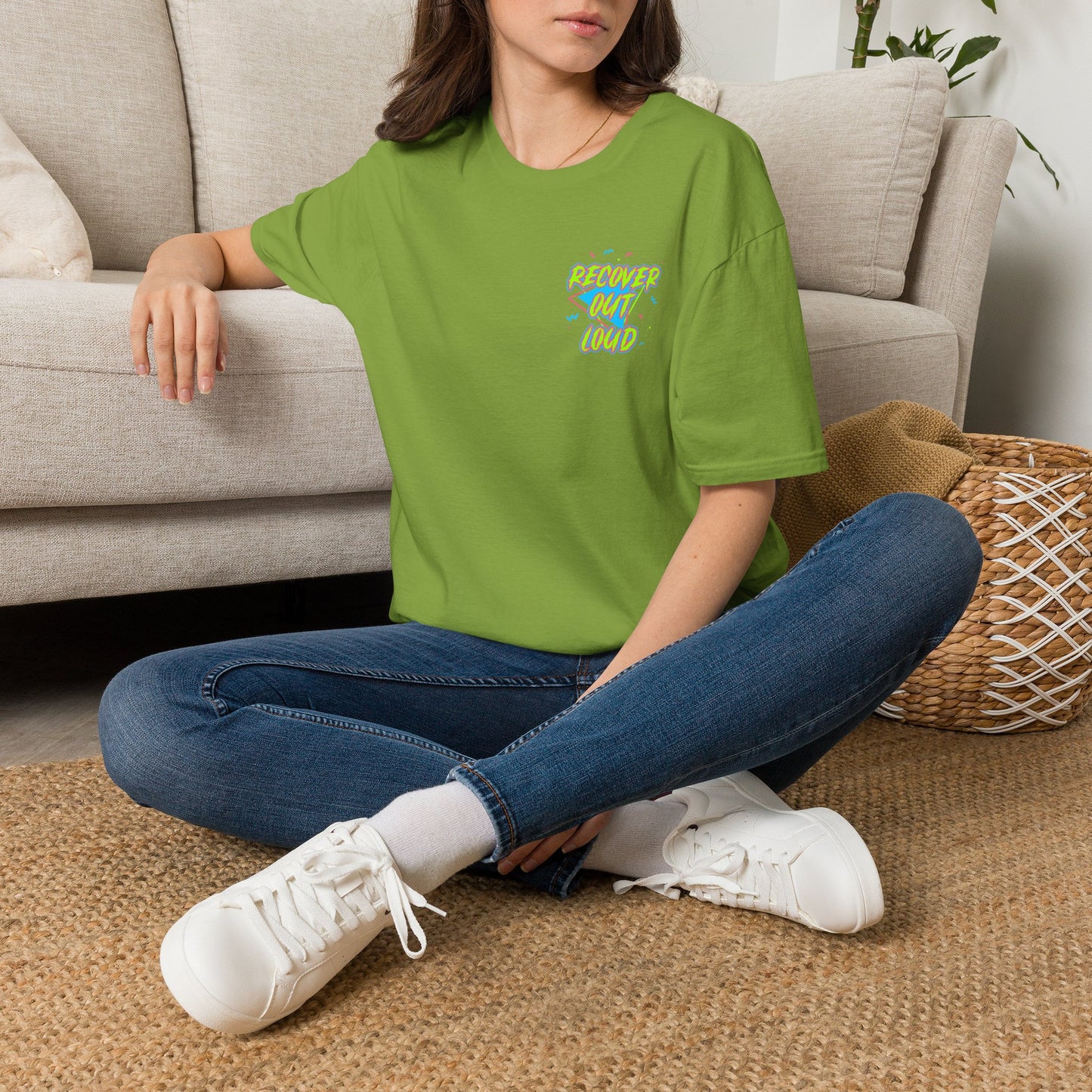 Recover Out Loud T-Shirt — Recovery Support Graphic Tee