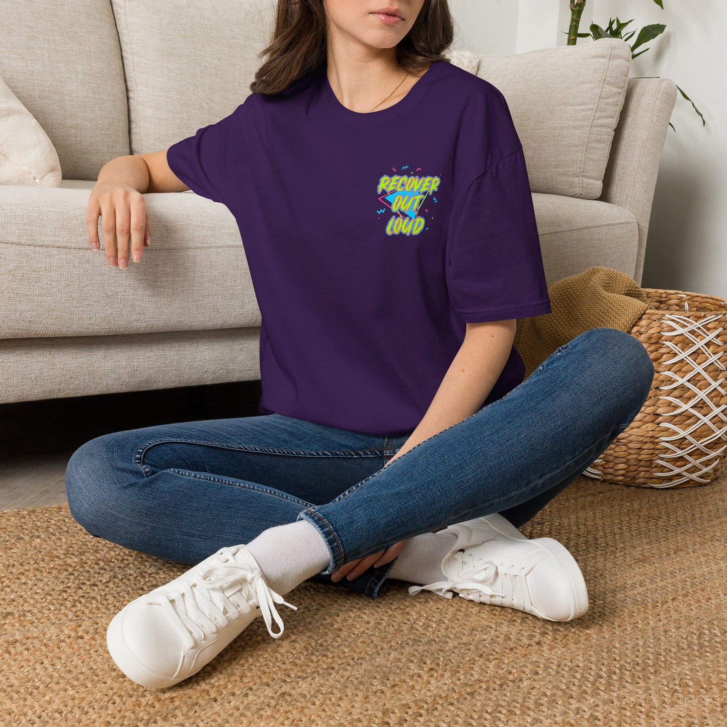 Recover Out Loud T-Shirt — Recovery Support Graphic Tee