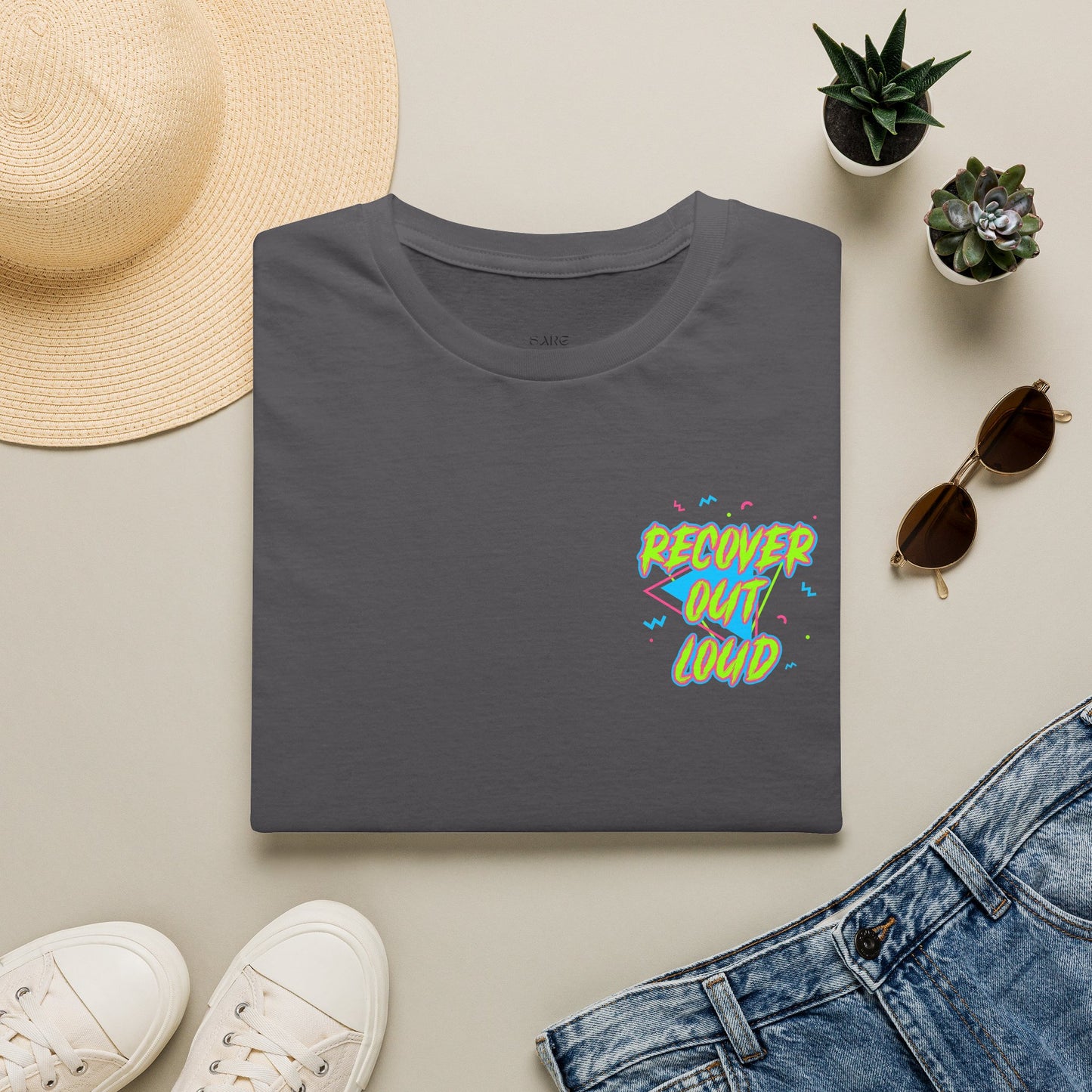 Recover Out Loud T-Shirt — Recovery Support Graphic Tee