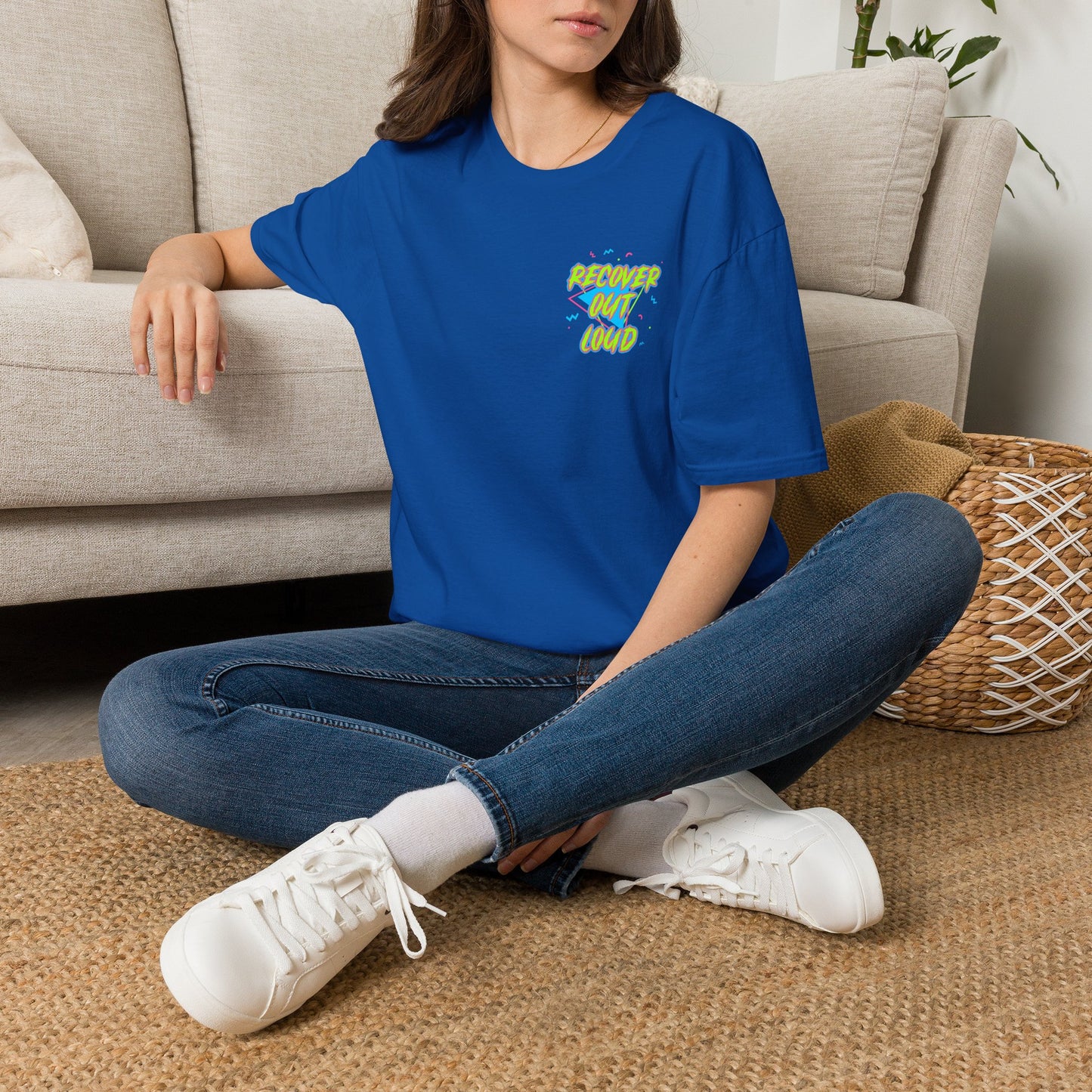 Recover Out Loud T-Shirt — Recovery Support Graphic Tee
