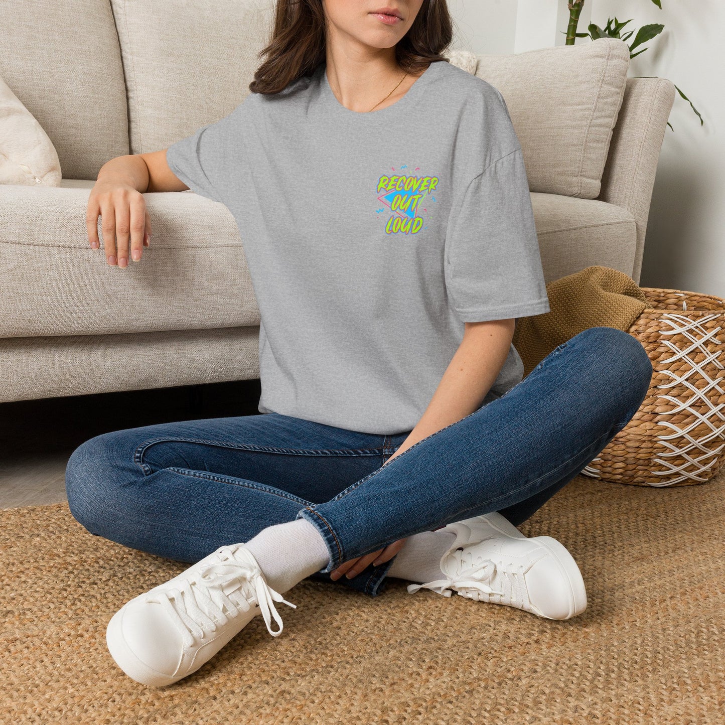 Recover Out Loud T-Shirt — Recovery Support Graphic Tee