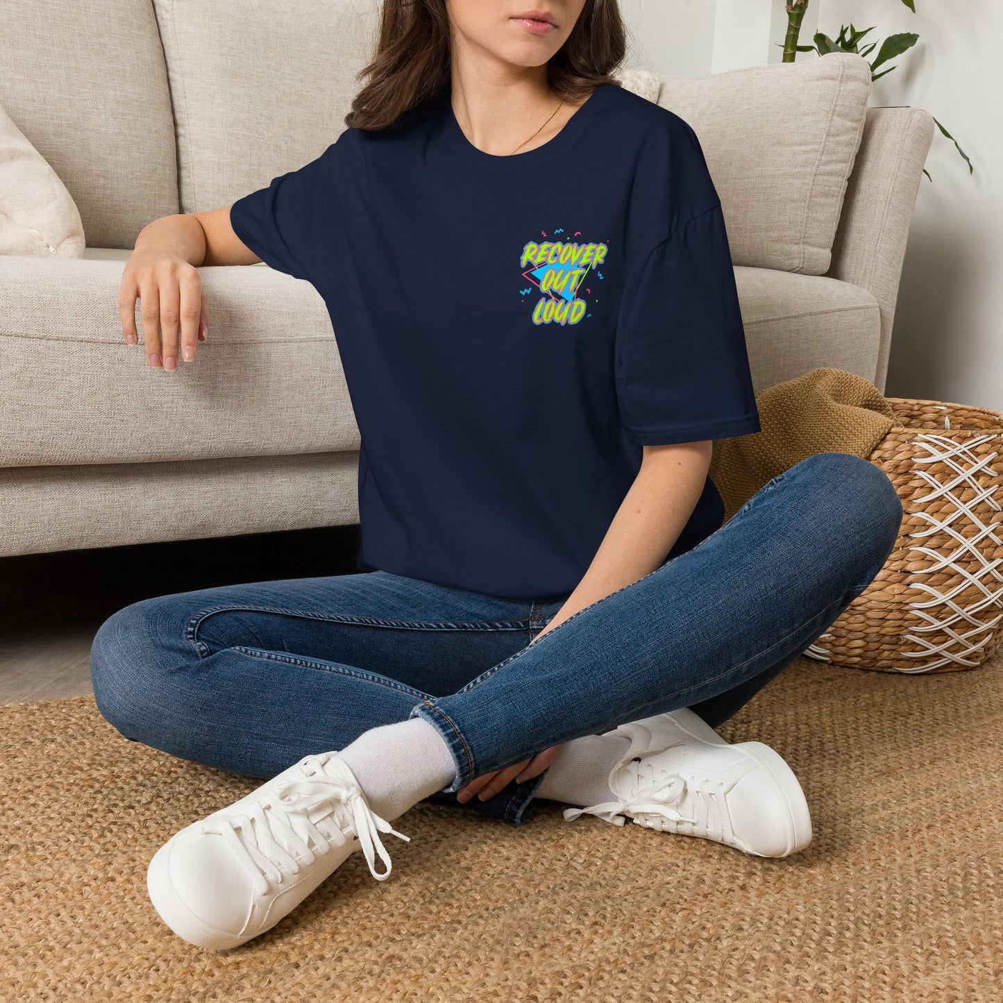 Recover Out Loud T-Shirt — Recovery Support Graphic Tee