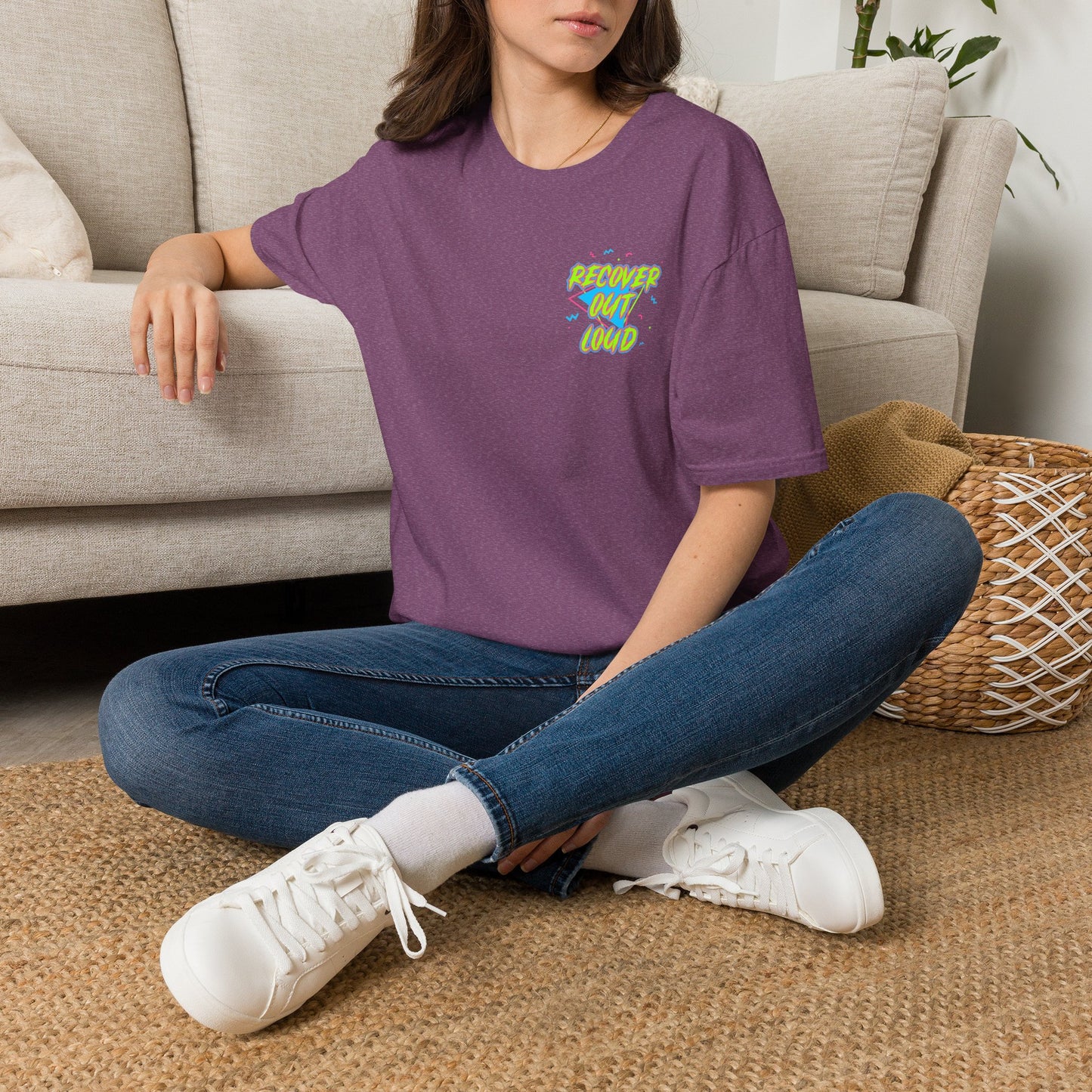 Recover Out Loud T-Shirt — Recovery Support Graphic Tee