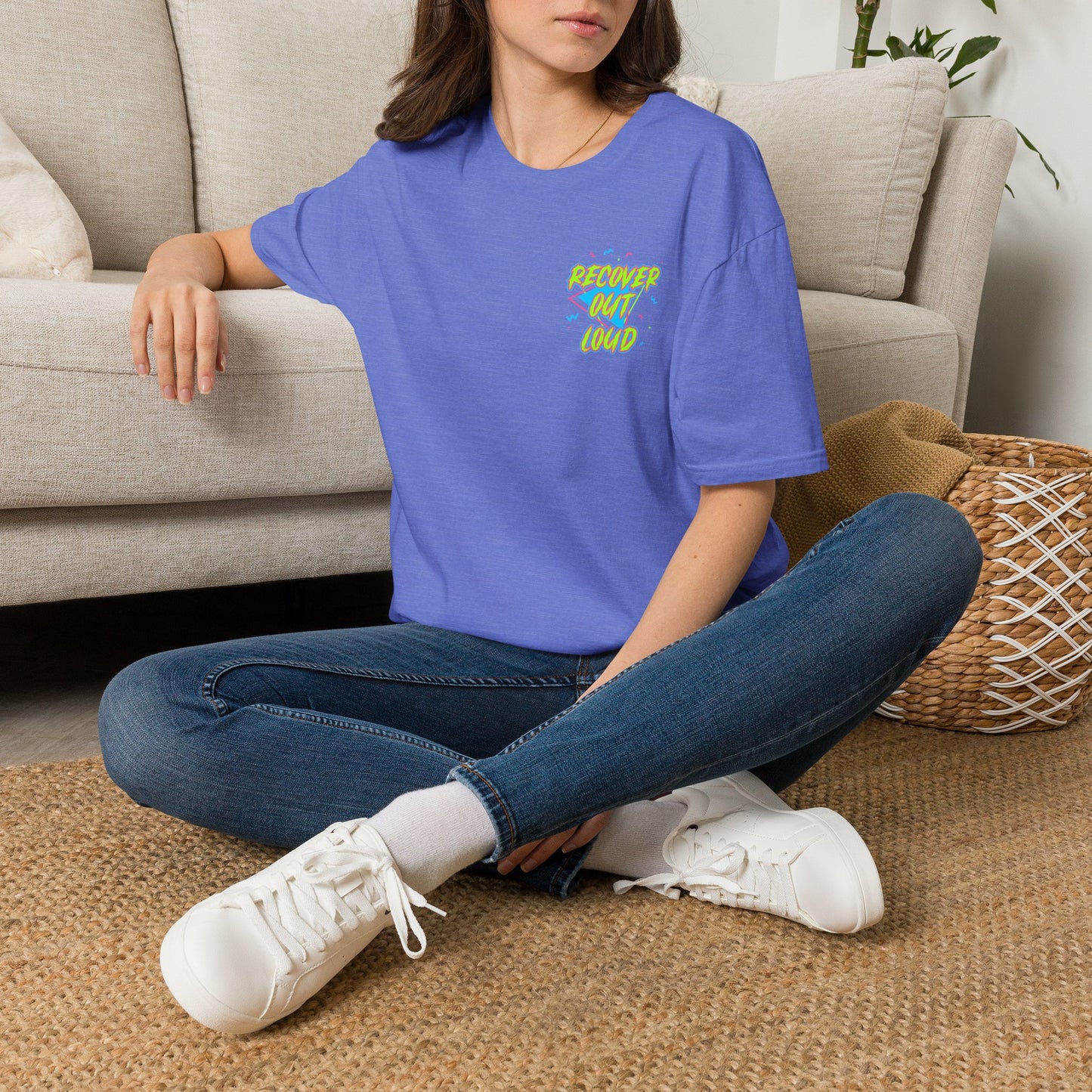 Recover Out Loud T-Shirt — Recovery Support Graphic Tee
